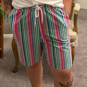 Unisex Size 33” Striped Shorts